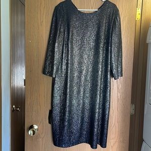 Lane Bryant Black to Blue Ombré Dress